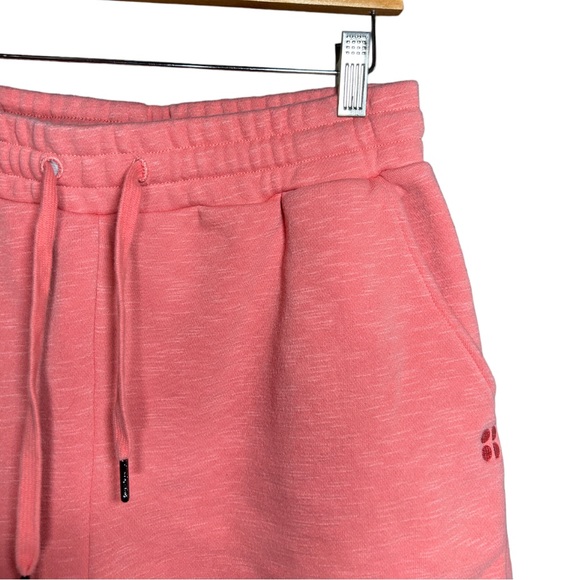 Sweaty Betty Essentials Longline 100% Cotton Sweat Shorts Pink Size Medium - Picture 8 of 16